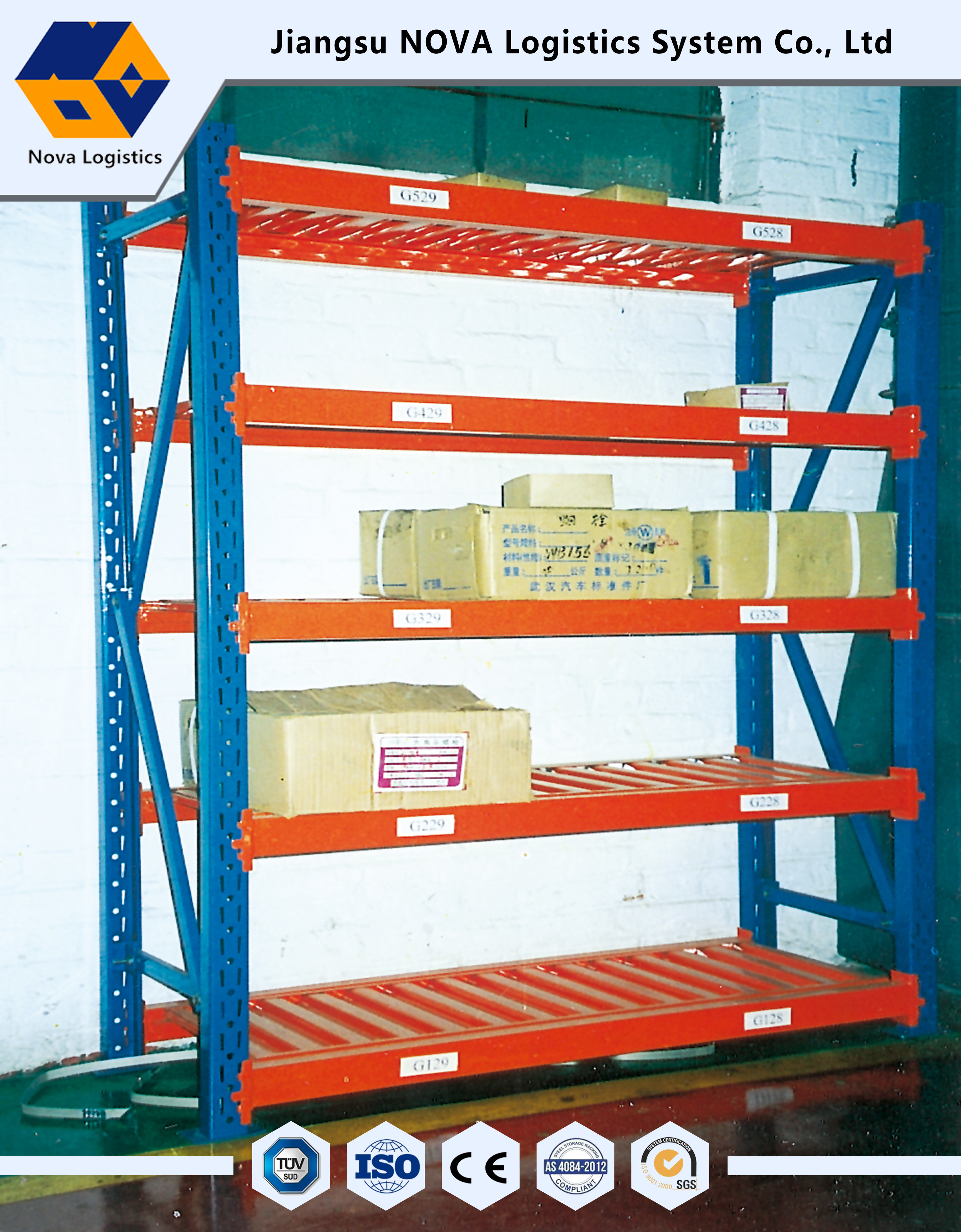 Biblioteka Stalowe regały magazynowe do średnich obciążeń Ciężar ładunku 200 - 500 kg