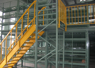 Magazynowa konstrukcja stalowa Garret Loft Rack Yellow Heavy Duty Wielopoziomowe schody Deck Mezzanine Floor